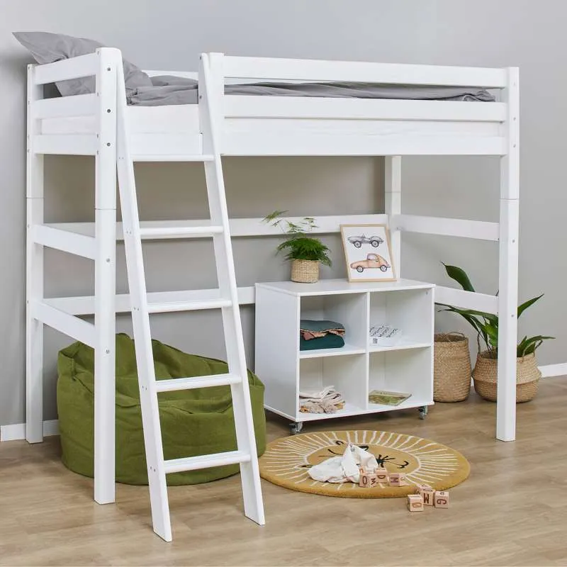 Hoppekids ECO Luxury - Scala Letto soppalco - Inclinata - Bianca
