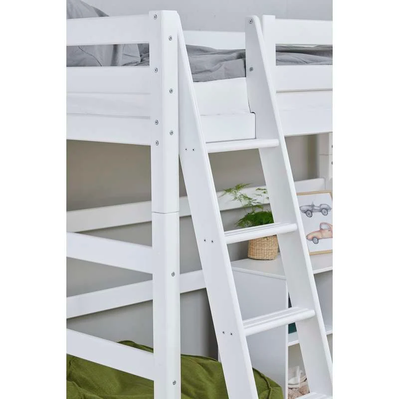Hoppekids ECO Luxury - Scala Letto soppalco - Inclinata - Bianca