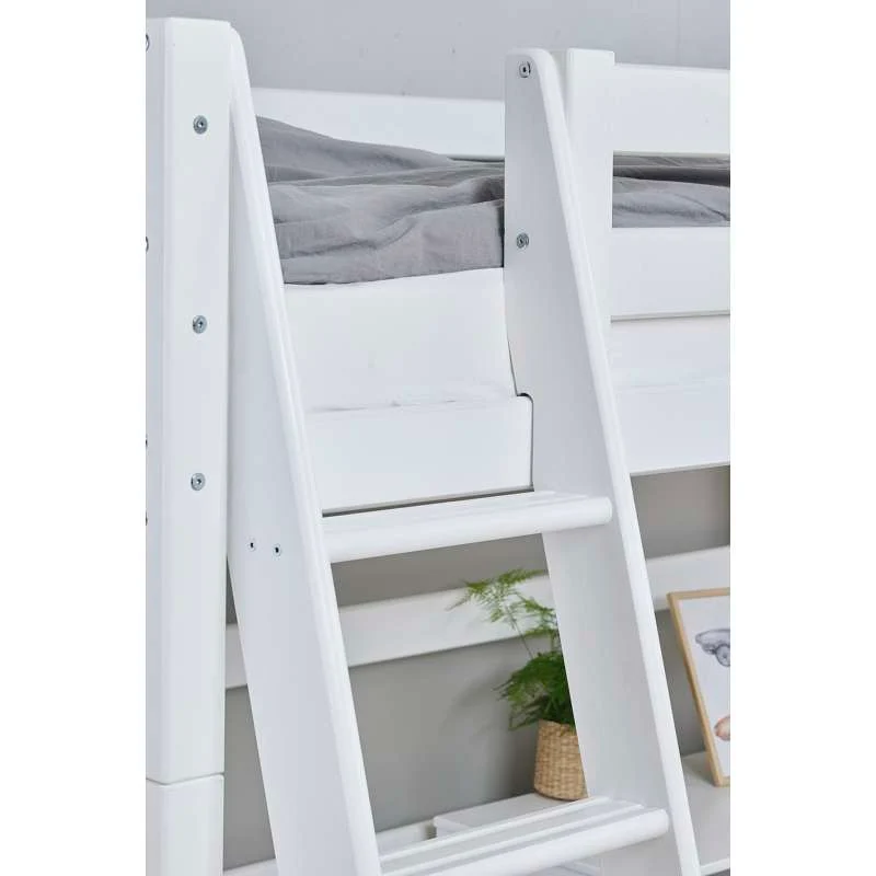 Hoppekids ECO Luxury - Scala Letto soppalco - Inclinata - Bianca