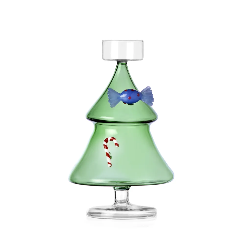Ichendorf Milano Schiaccianoci Porta Tealight Albero di Natale Vetro