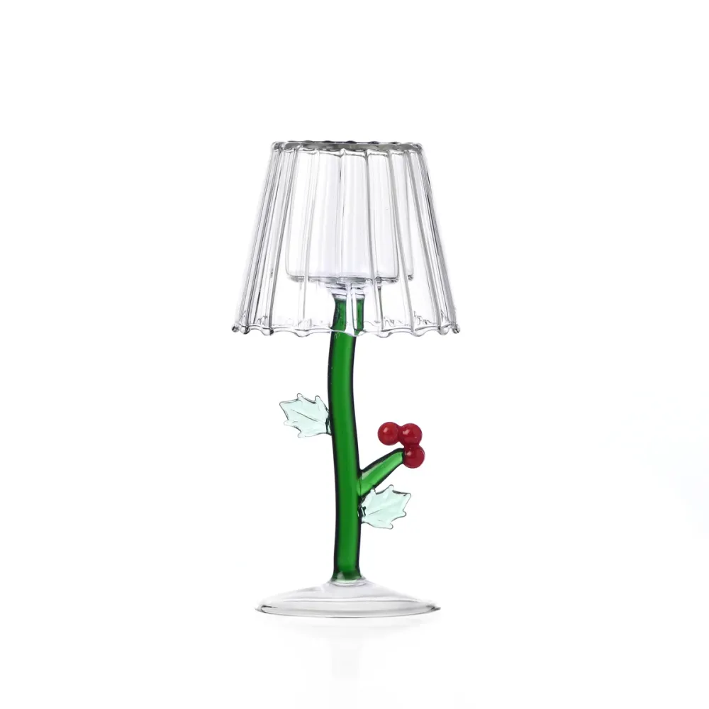 Ichendorf Milano Woodland Portacandela Tealight Bacche Vetro Borosilicato