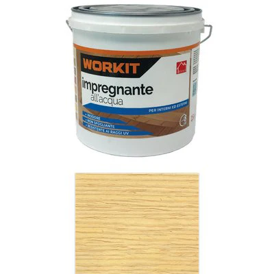 Impregnante Acqua Workit - Trasparente Lt 2,5- 2 Pezzi