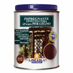 Impregnante All'Acqua Effetto Cera Per Legno Per Esterno Hi 2213 Noce Scuro Ml.750 Sayerlack