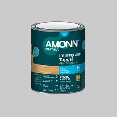 Impregnante All'Acqua 'Top Gel' Amonn 0,75 Lt - Noce Chiaro - Amonn