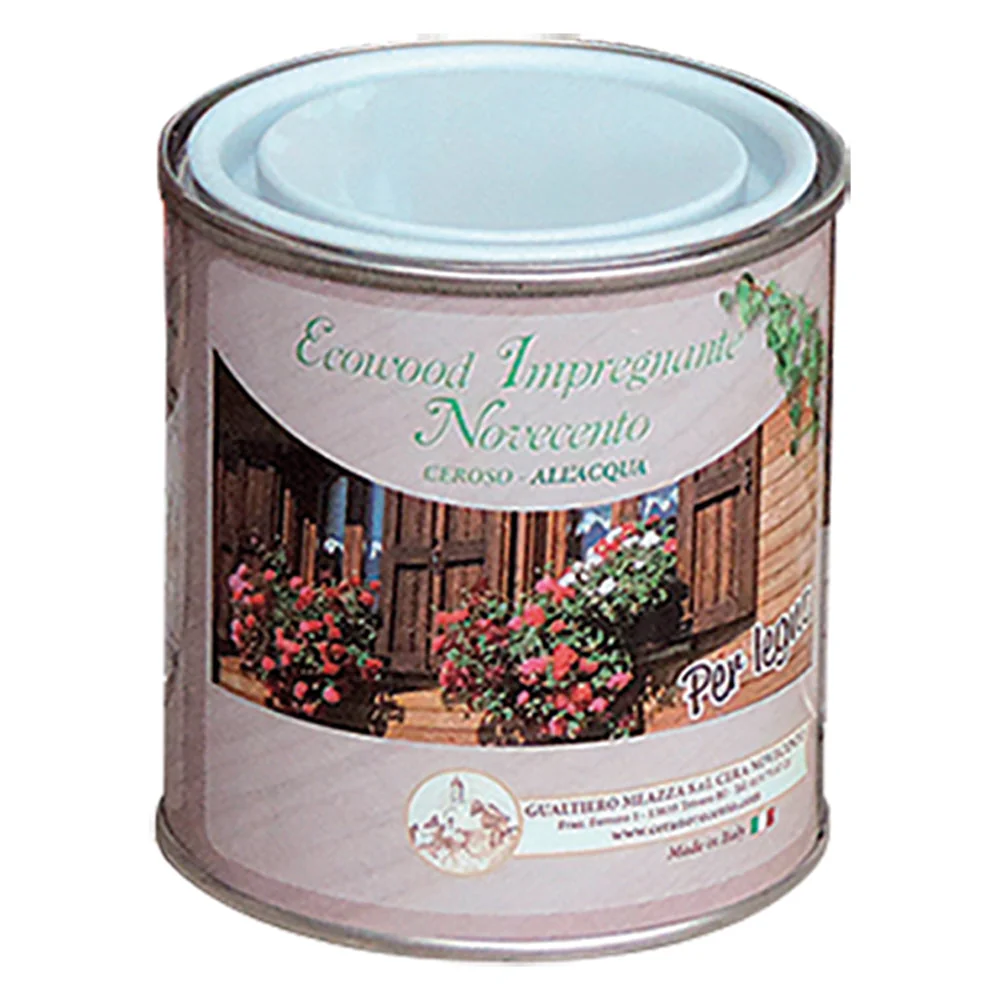 Impregnante Ceroso All'Acqua Ecowood - Ml. 750 Noce Medio - Novecento