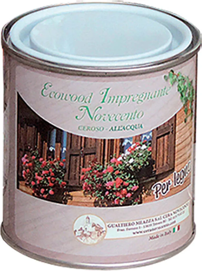 IMPREGNANTE CEROSO ALL'ACQUA Ecowood - ml. 750 noce medio Novecento