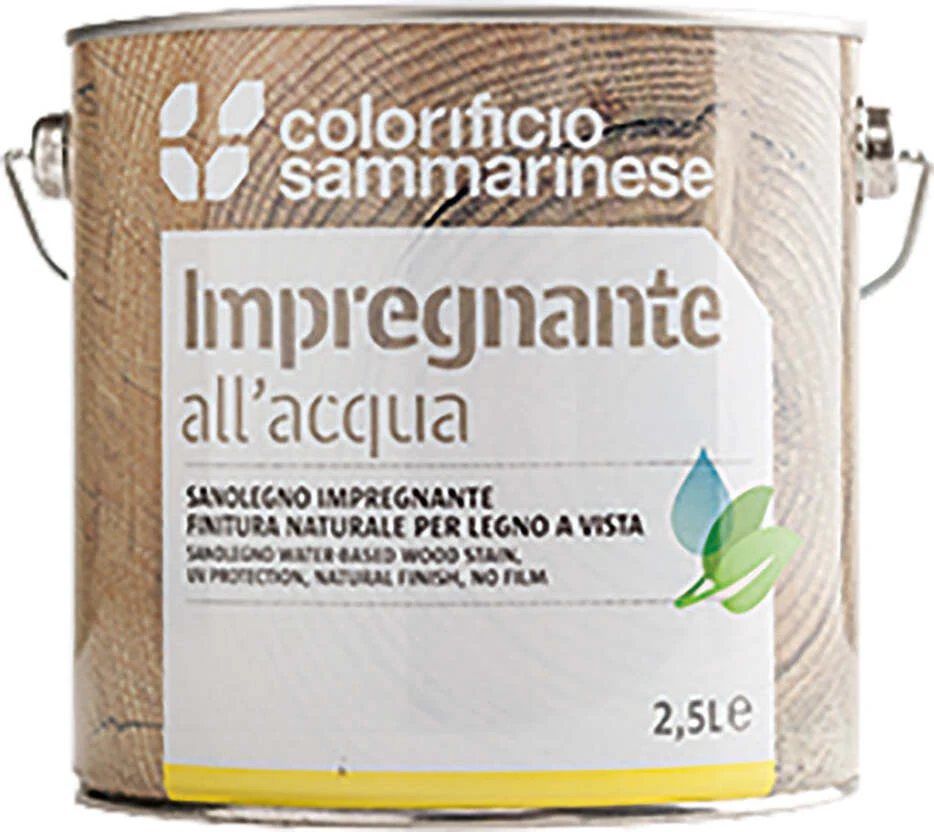 IMPREGNANTE 'SANOLEGNO' Lt. 0,750 Noce chiaro Colorificio Sammarinese