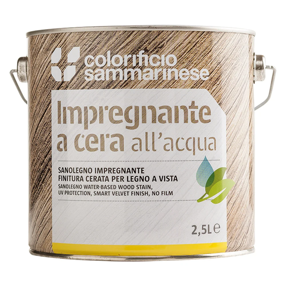 Impregnante 'Sanolegno' Lt. 0,750 Noce Chiaro- 6 Pezzi - Colorificio Sammarinese