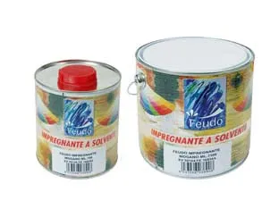 Impregnante Solvente Per Legno Barattolo (Holz Steril)- - Ml.750 Mogano Scuro - 6 Pezzi Feudo