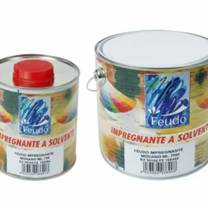 Impregnante Solvente Per Legno Barattolo (Holz Steril)- - Ml.2500 Trasparente - 2 Pezzi Feudo