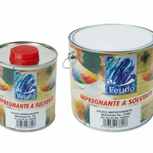 Impregnante Solvente Per Legno Barattolo (Holz Steril)- - Ml.2500 Noce Scuro - 2 Pezzi Feudo