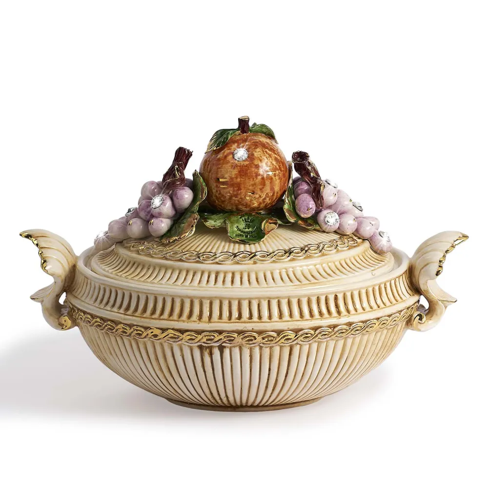 Insalatiera Capodimonte Grande con Frutta