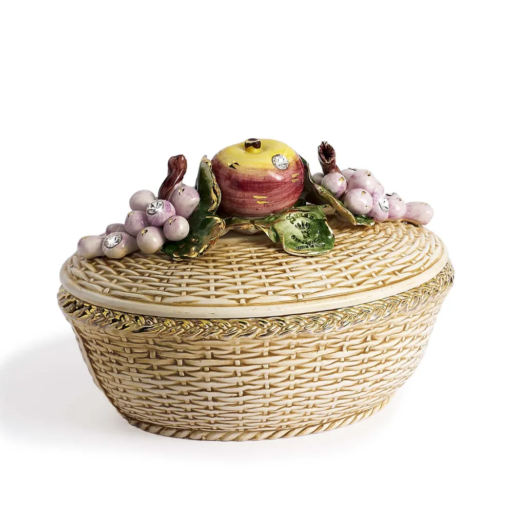 Insalatiera Capodimonte Media con Frutta