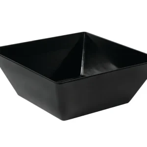 Insalatiera quadra nera cm 24x24x10