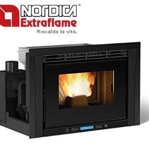INSERTO CAMINO PELLET VENTILATO LA NORDICA modello COMFORT P70 H49 9,7 kW