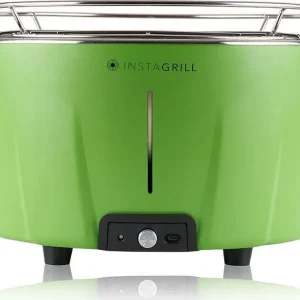 Instagrill Barbecue Verde Power Bank Inclusa + Carbone Vegetale 2,5 Kg E Bio Etanolo 500ml Classe Srl