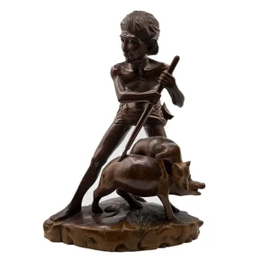 Intaglio del legno, statua vintage, Thailandia