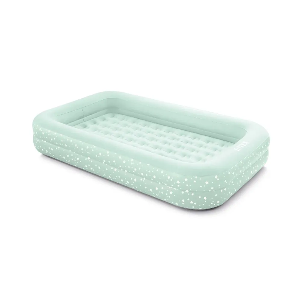 Intex 66810NP Materasso Gonfiabile Baby con Pompa Manuale Inclusa Cm 107x168x25