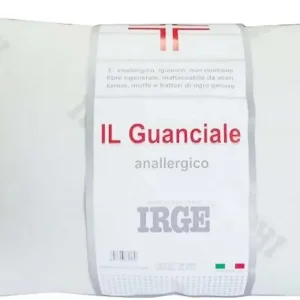 Irge Guanciale Anallergico Irge Igienico, Anti Acaro Imbottito. Non Contiene Fibre Rigenerate Inattaccabile Da Tarme, Muff...