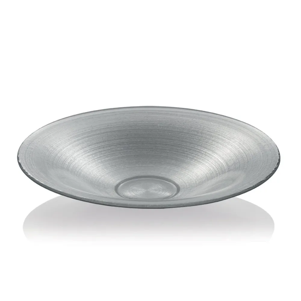 IVV piatto centrotavola Bombay 41cm h.7,5cm decoro platino 3384.66