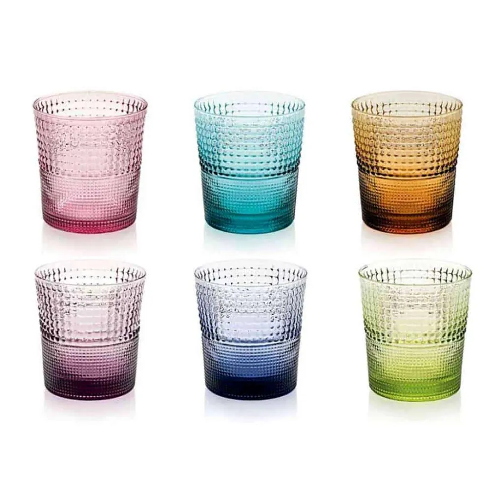 Ivv Set 6 bicchieri artistici multicolore Speedy Nuova Produzione