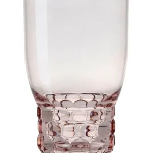 Kartell Jellies Family | Bicchieri Acqua Rosa Set 4 Pezzi