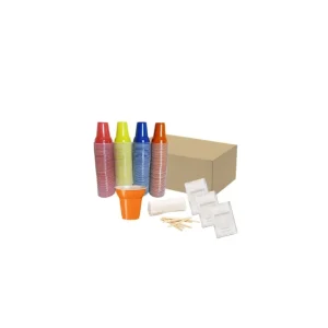 Kit Bicchieri-Palette-Zucchero Accessori 100 BICCHIERI COLORATI
