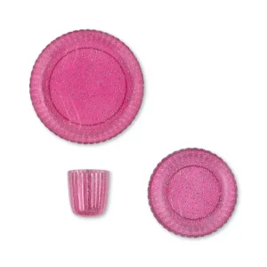 Konges Sløjd Set di stoviglie Glitter Sprakling Sangria 3 pezzi