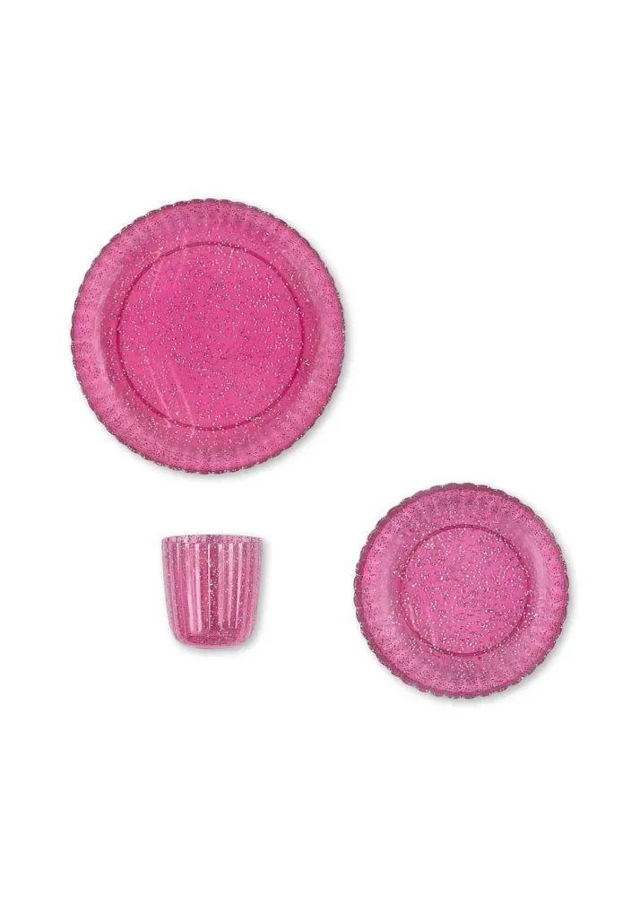 Konges Sløjd Set di stoviglie Glitter Sprakling Sangria 3 pezzi