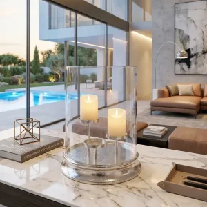 Lanterna portacandele fusione di alluminio Luxury Home