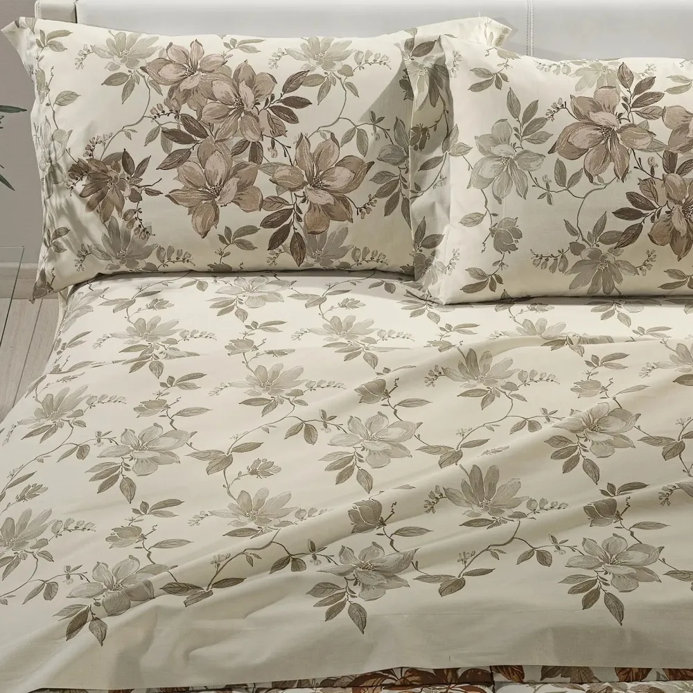Lenzuola fantasia Loto ! Caleffi Matrimoniale Cotone - Eleganza e Comfort