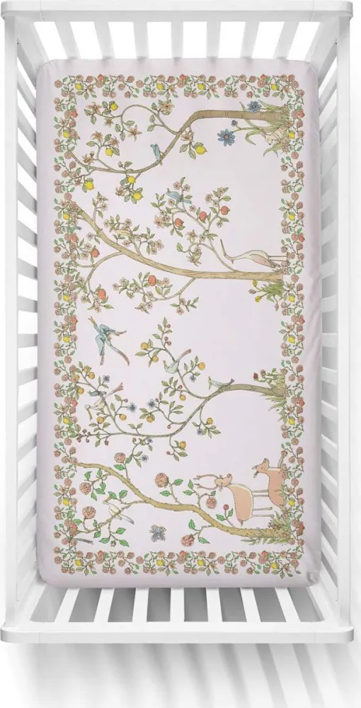 Lenzuolo con Angoli Atelier Choux Bloom Pink