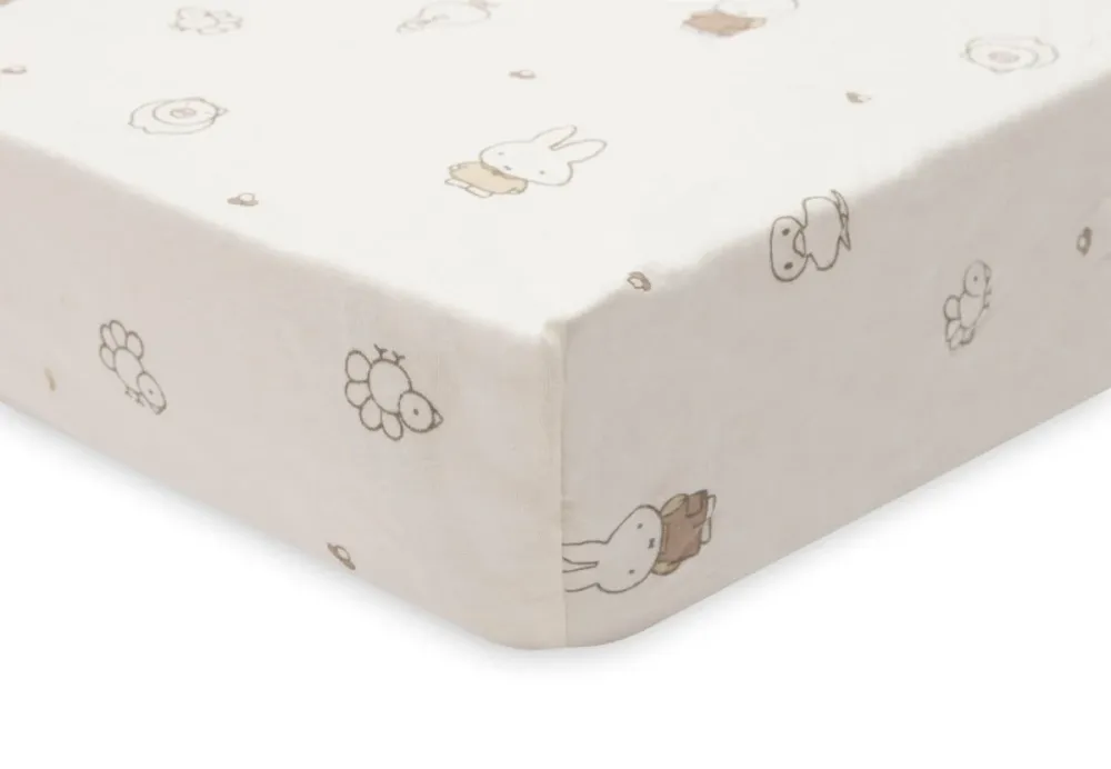 Lenzuolo con angoli - Jersey - Nijntje Family Farm 60x120 cm