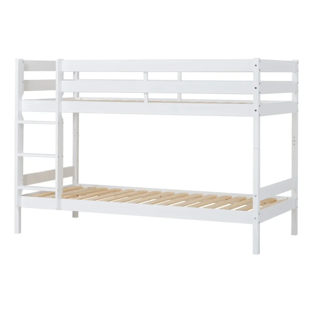 Letto castello ECO Comfort 90x200 cm con doghe - Bianco