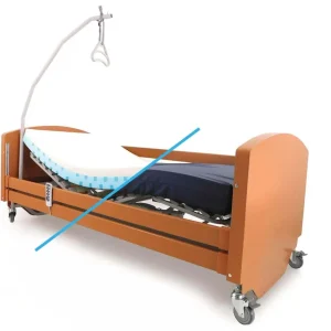 Letto Elettrico da Degenza per Anziani Aura con Materasso Antidecubito
