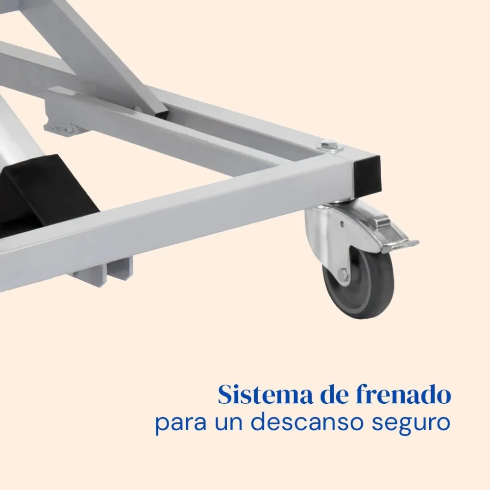 Letto ospedale regolabile altezza con materasso memory foam - 90x200 cm