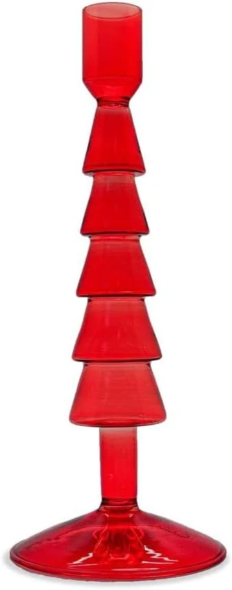 Wd Lifestyle - Portacandela Vetro Borosilicato Rosso