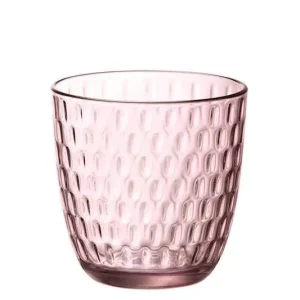 Lisbona set 6 Bicchieri vetro Lilla Rosa ametista 35 cl