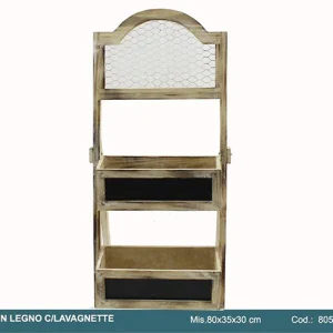 L.legno p.pianta c/lavagna 80x35x30cm