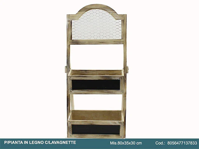 L.legno p.pianta c/lavagna 80x35x30cm