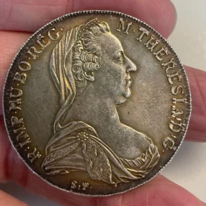 NL* MARIA TERESA AUSTRIA TALLERO di Convenzione ARGENTO 1780 superbo