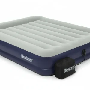 Materasso Gonf. Airbed Tritech Queen Grigio Matrim. Pompa El. Integr. Cm.203X152X36 Kg. 7,300 (Art.671Bu) Bestway