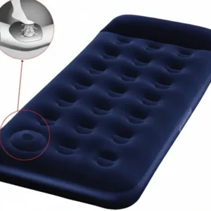 Materasso Gonfiabile Floccato Singolo E Pompa Incorporata Cm.185X76X28H. (Art.67223) Bestway