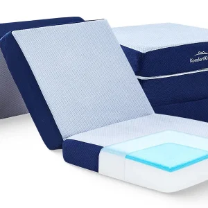 Materasso pieghevole schiuma memory – Ergonomico, materasso pieghevole 3 parti