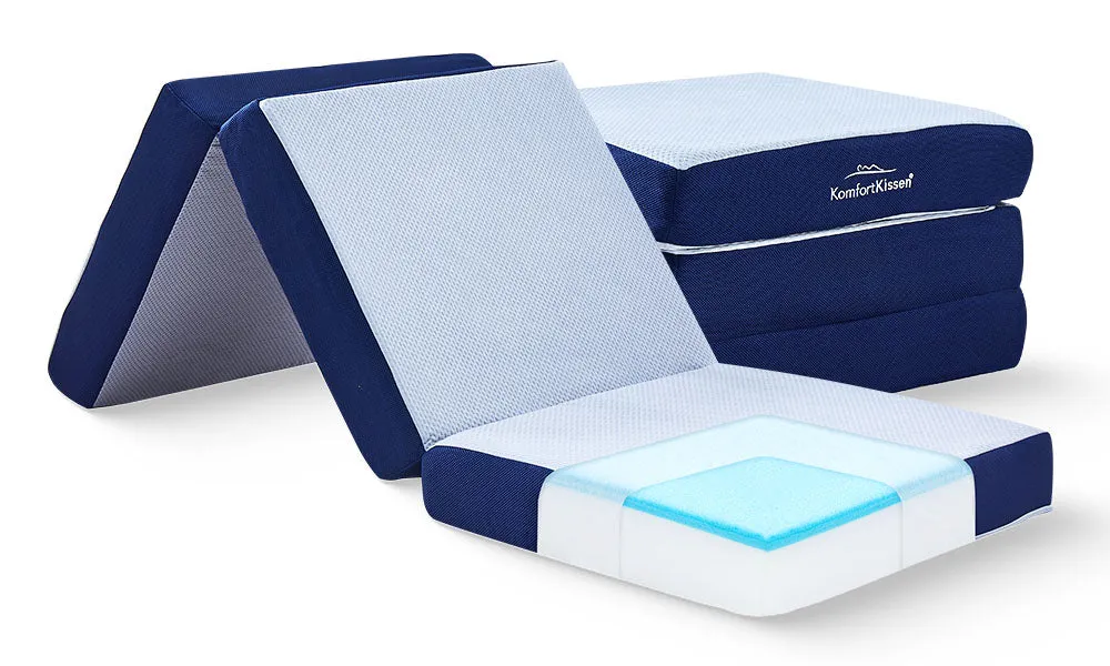 Materasso pieghevole schiuma memory – Ergonomico, materasso pieghevole 3 parti