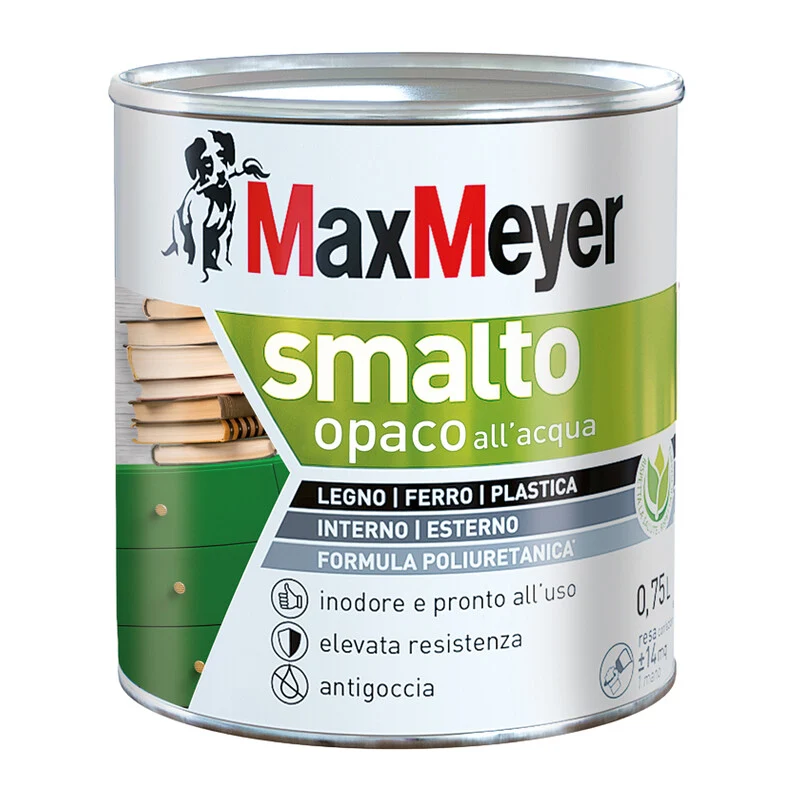 Max Smalto Allacqua Poliuretanico Opaco Lt.0,750 B/Co Panna- 1,0 Pz