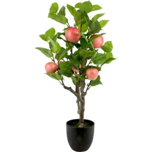 MELO PIANTA PIANTA DECORATIVA PIANTA ARTIFICIALE VASO CON FRUTTI Misura: 35x30x70cm