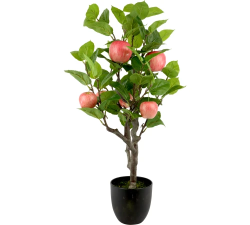 MELO PIANTA PIANTA DECORATIVA PIANTA ARTIFICIALE VASO CON FRUTTI Misura: 35x30x70cm
