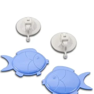METALTEX - SET 2 VENTOSE CON PESCI DECORATIVI ATLANTIS