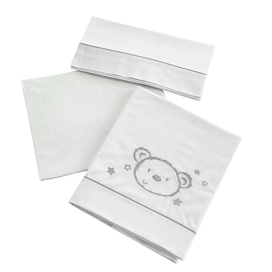 Micuna Kit Lenzuola SWEET BEAR (3 unità 120x60cm)